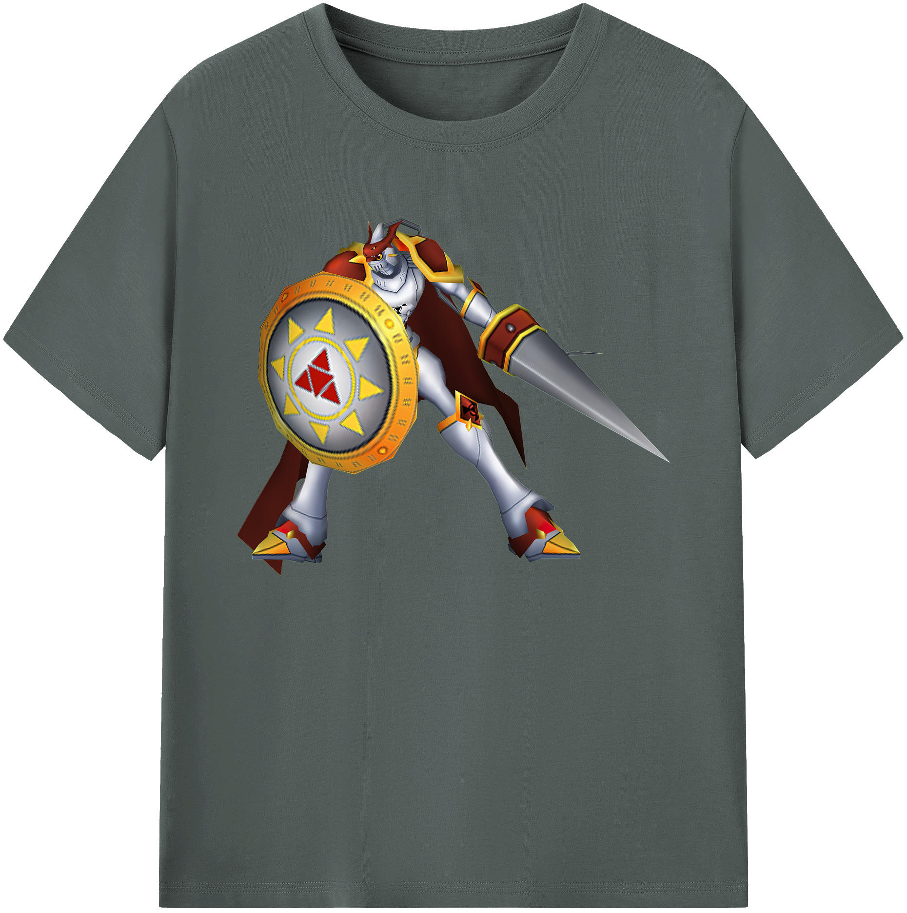 （画像用） Digimon デジタルモンスター/デジモン 綿100％ メンズ半袖Tシャツ｜肌触りやわらか＆通気性